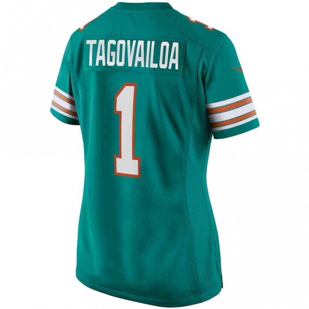 Tua Tagovailoa Miami Dolphins Nike Women's Alternate Game Jersey - Aqua-FF04   NFL 