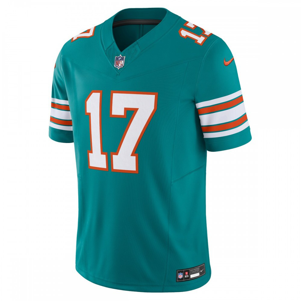 Jaylen Waddle Miami Dolphins Nike Vapor F.U.S.E. Limited Alternate 1 Jersey - Aqua-FF04   NFL 