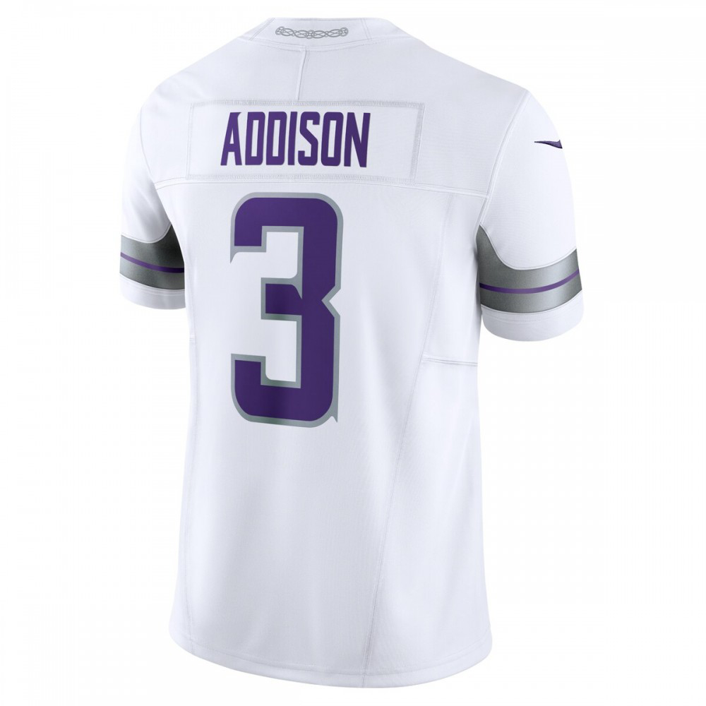 Jordan Addison Minnesota Vikings Nike Alternate Vapor F.U.S.E. Limited Jersey - White-FF04   NFL 