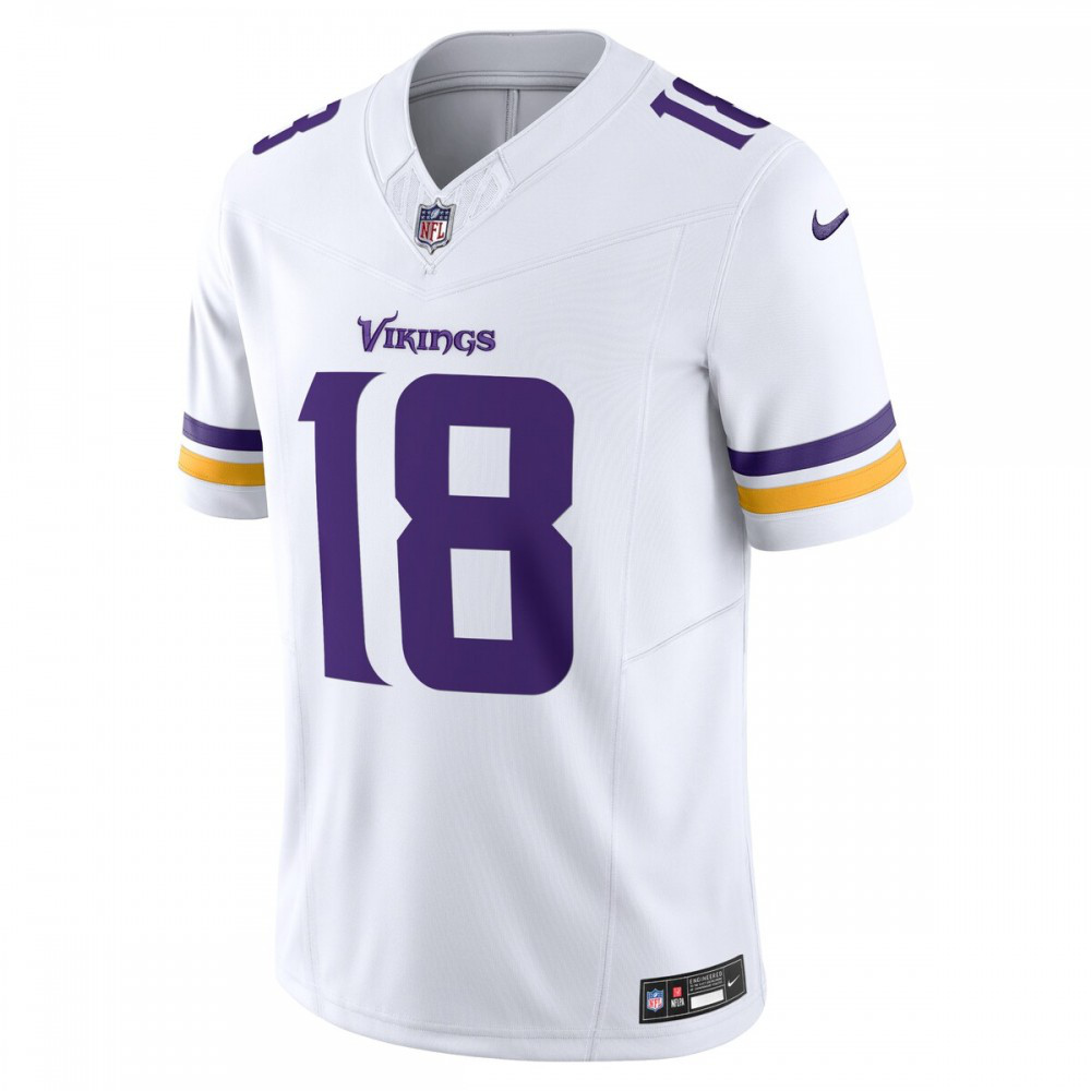 Justin Jefferson Minnesota Vikings Nike Vapor F.U.S.E. Limited Jersey - White-FF04   NFL 