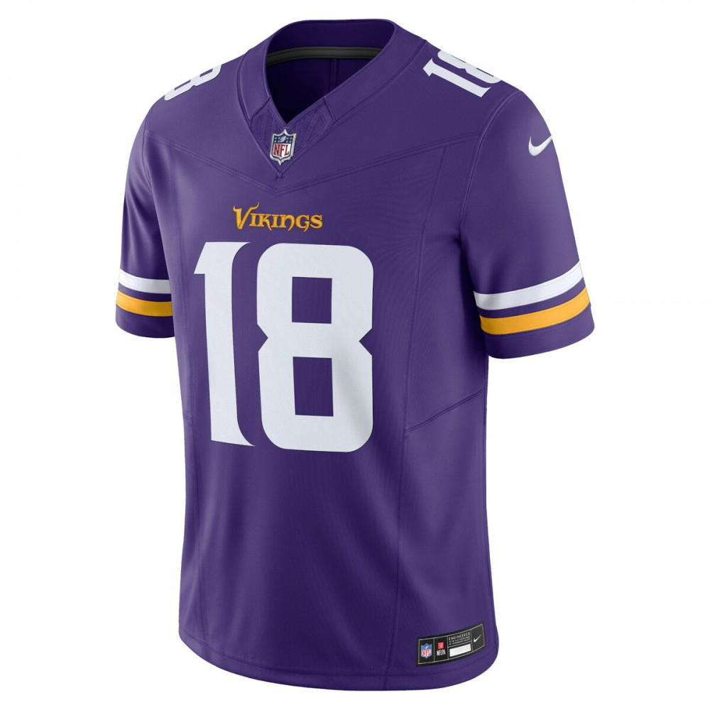 Justin Jefferson Minnesota Vikings Nike Vapor F.U.S.E. Limited Jersey - Purple-FF04   NFL 