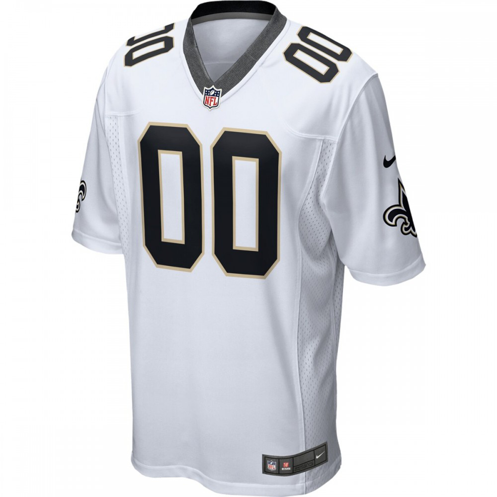New Orleans Saints Nike 2018 Custom Game Jersey - White-FF04   NFL 