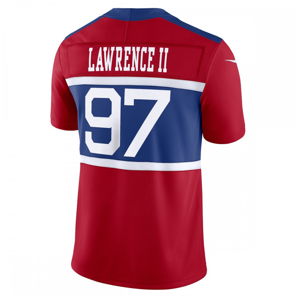 Dexter Lawrence II New York Giants Nike Alternate Vapor F.U.S.E. Limited Jersey - Century Red-FF04   NFL 