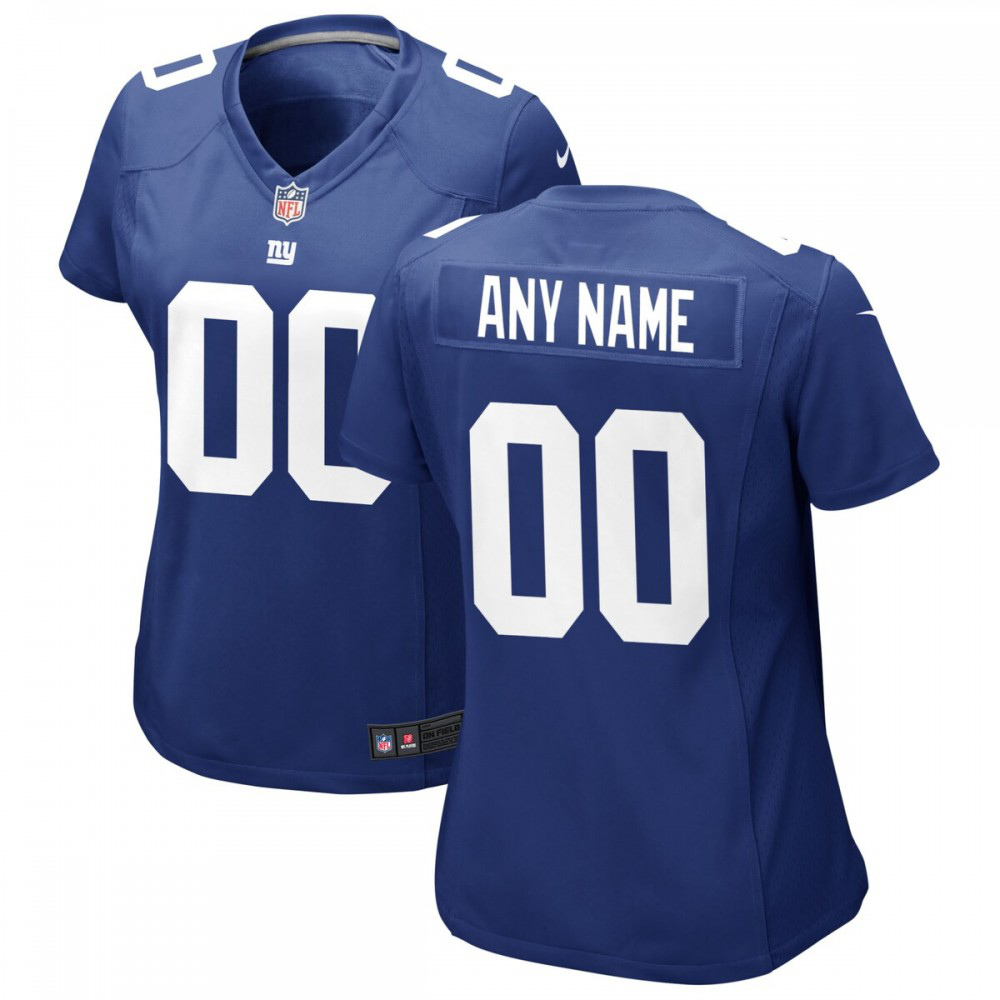New York Giants Nike Women's Custom Jersey - Royal-FF04   NFL 