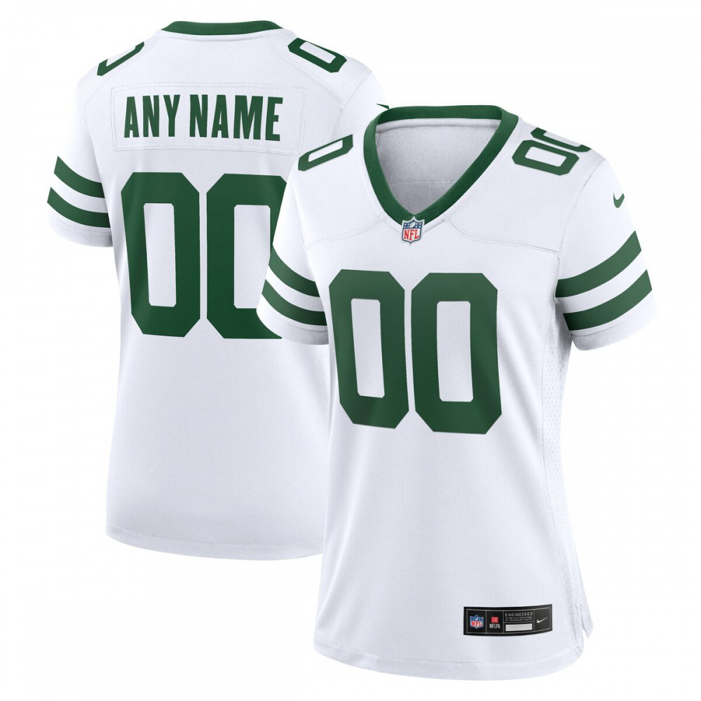 New York Jets Nike Women's Custom Game Jersey - Legacy White-FF04   NFL 