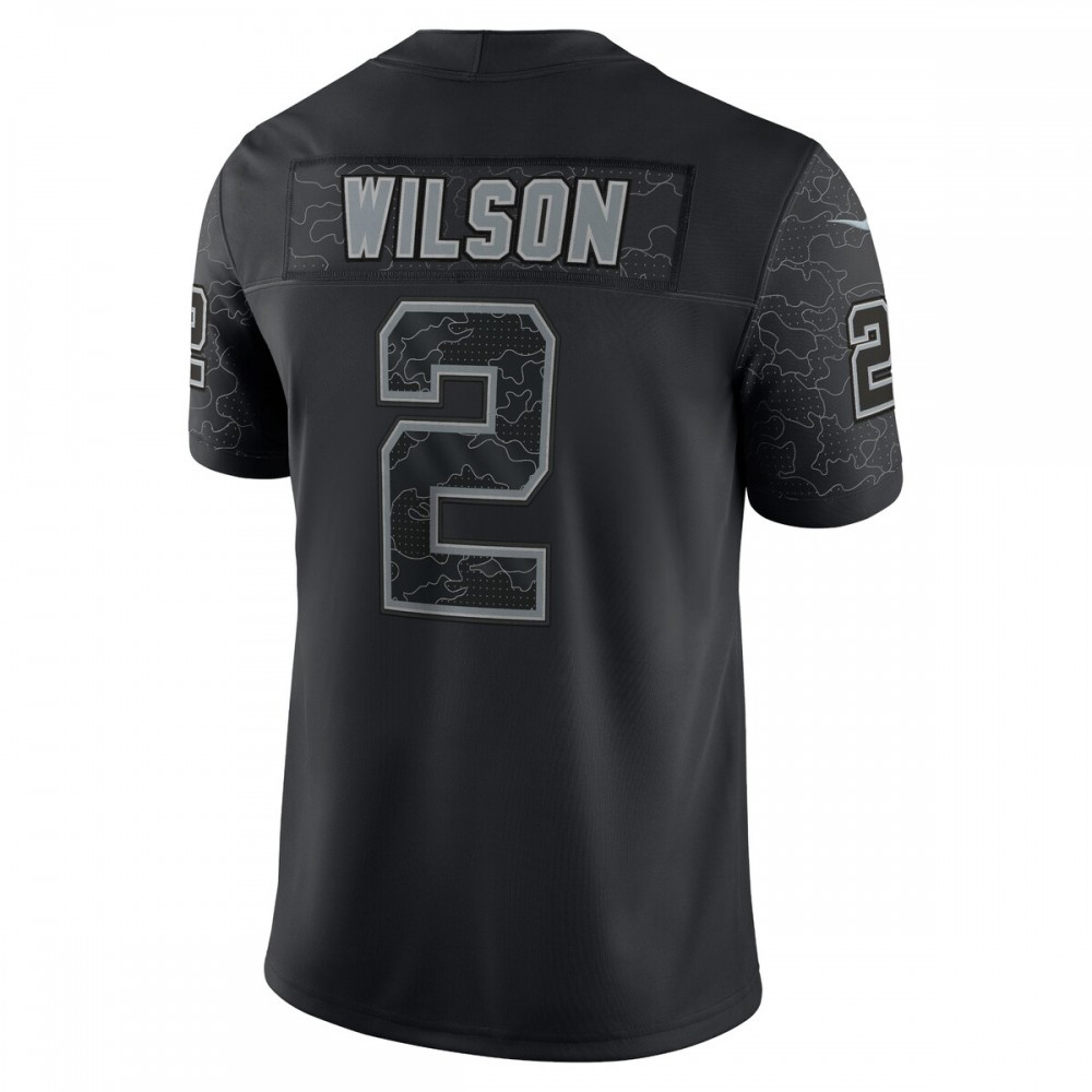 Zach Wilson New York Jets Nike RFLCTV Limited Jersey - Black-FF04   NFL 