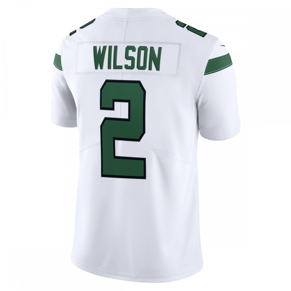 Zach Wilson New York Jets Nike Vapor Limited Jersey - Spotlight White-FF04   NFL 