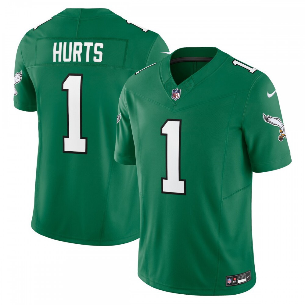 Jalen Hurts Philadelphia Eagles Nike Vapor F.U.S.E. Limited Jersey - Kelly Green-FF04   NFL 