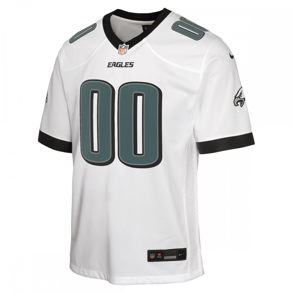 Philadelphia Eagles Nike Youth Custom Game Jersey - White-FF04   NFL 