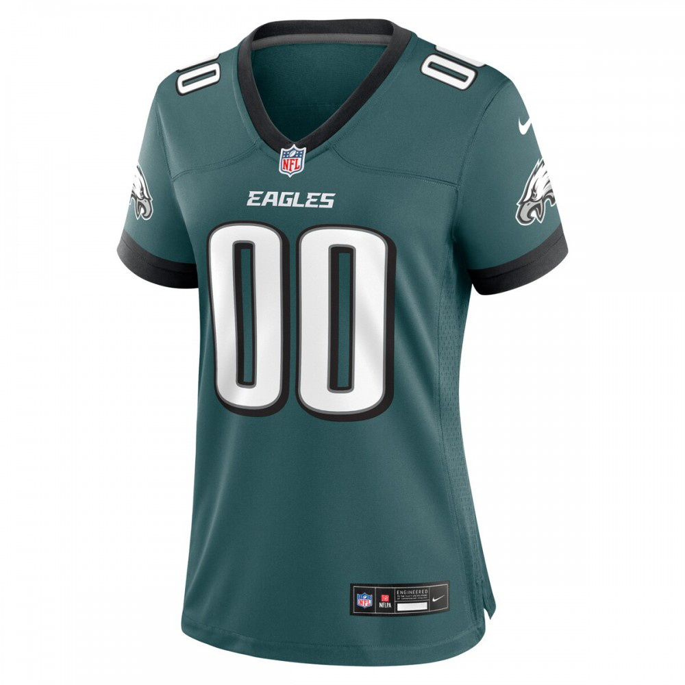 Philadelphia Eagles Nike Women's Custom Game Jersey - Midnight Green-FF04   NFL 