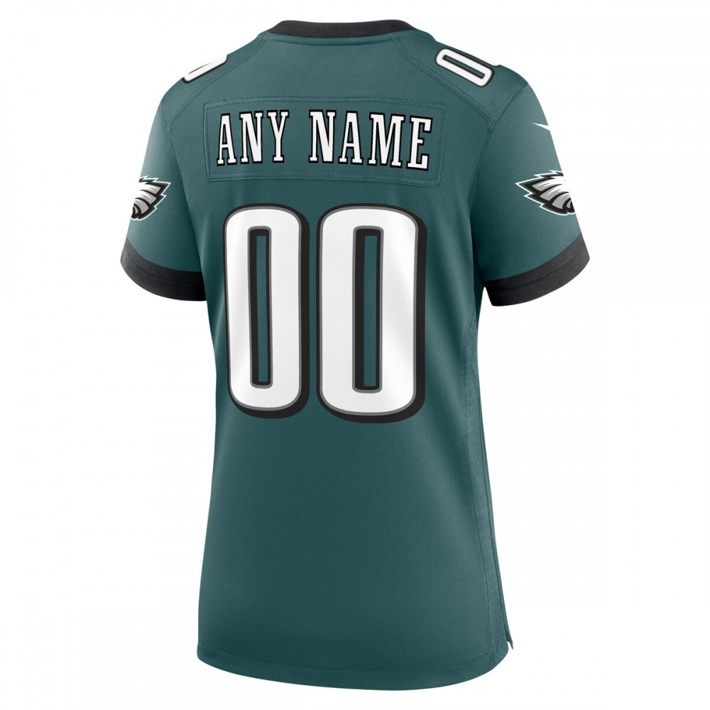 Philadelphia Eagles Nike Women's Custom Game Jersey - Midnight Green-FF04   NFL 