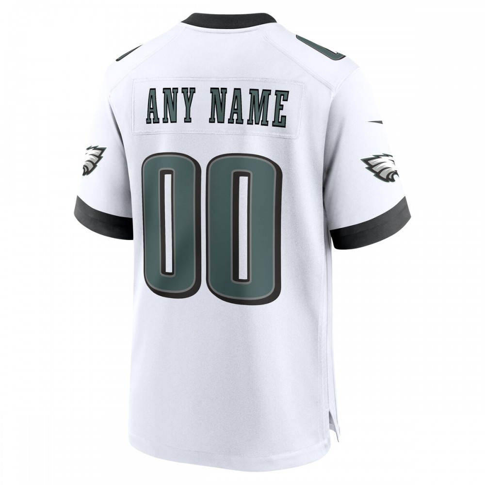 Philadelphia Eagles Nike Custom Game Jersey - White-FF04   NFL 