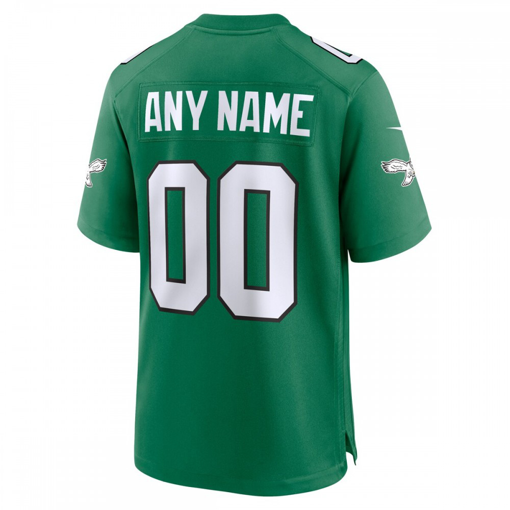 Philadelphia Eagles Nike Alternate Custom Game Jersey - Kelly Green-FF04   NFL 