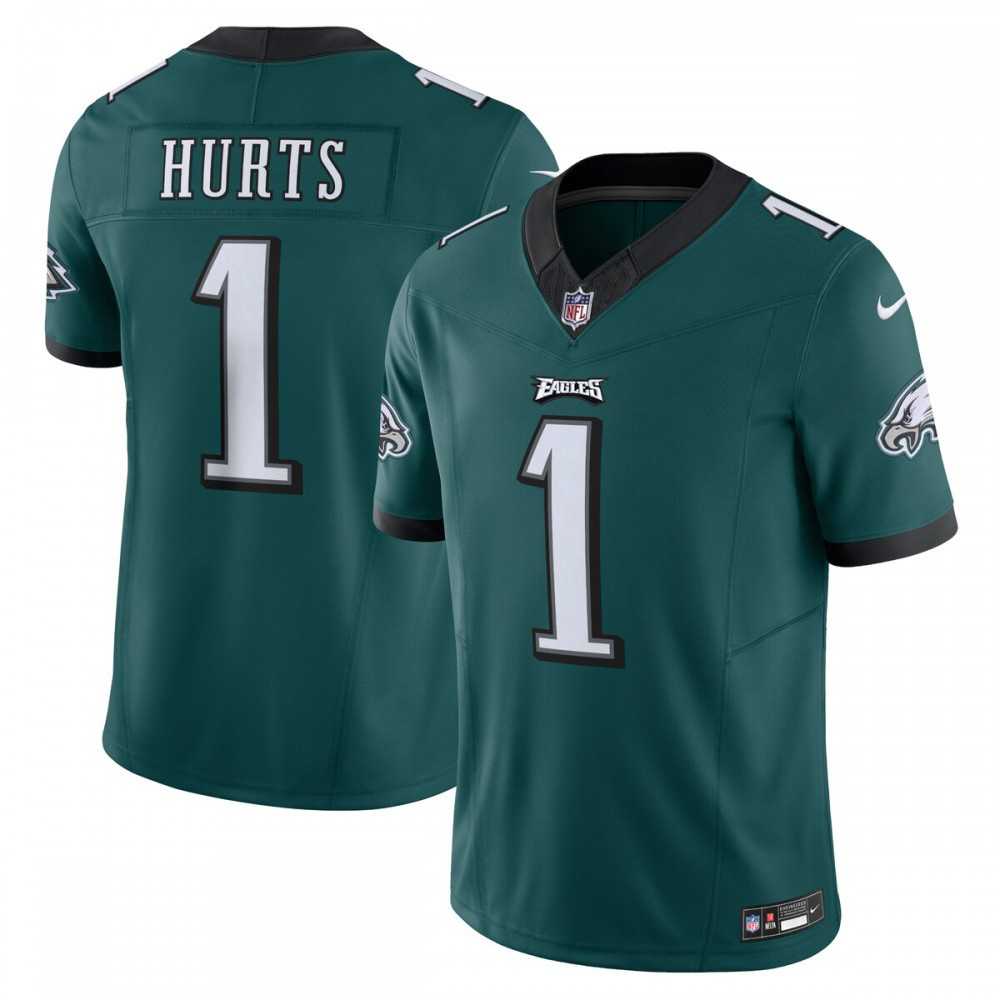 Jalen Hurts Philadelphia Eagles Nike Vapor F.U.S.E. Limited Jersey - Midnight Green-FF04   NFL 
