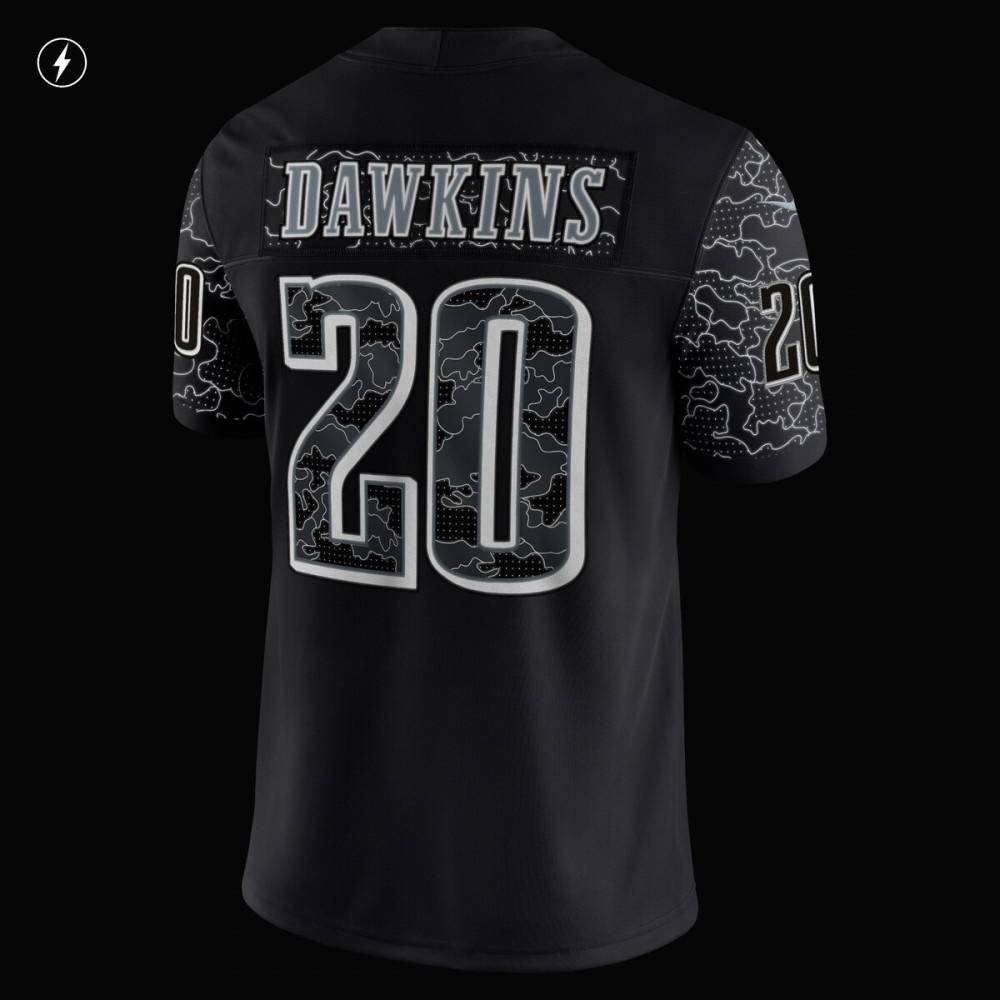 Brian Dawkins Philadelphia Eagles Nike Retired Player RFLCTV Limited Jersey - Black-FF04   NFL 