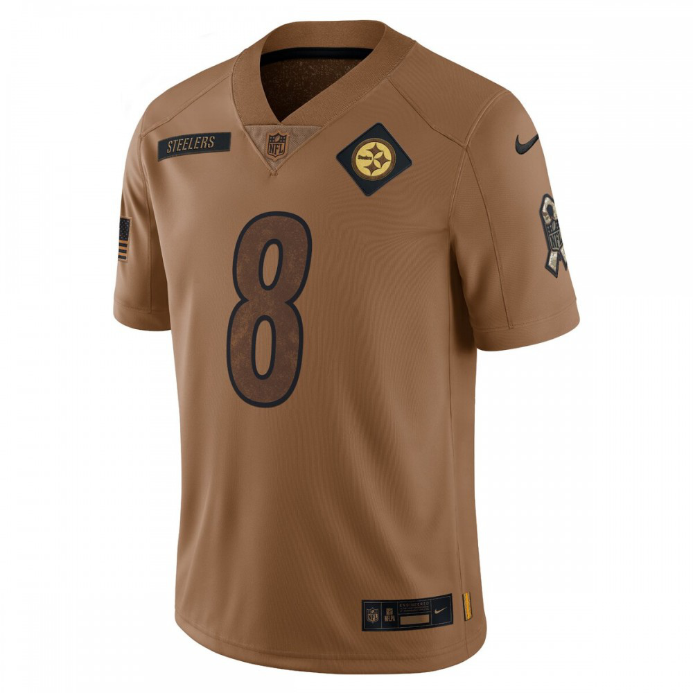 Kenny Pickett Pittsburgh Steelers Nike 2023 Salute To Service Limited Jersey - Brown-FF04   NFL 