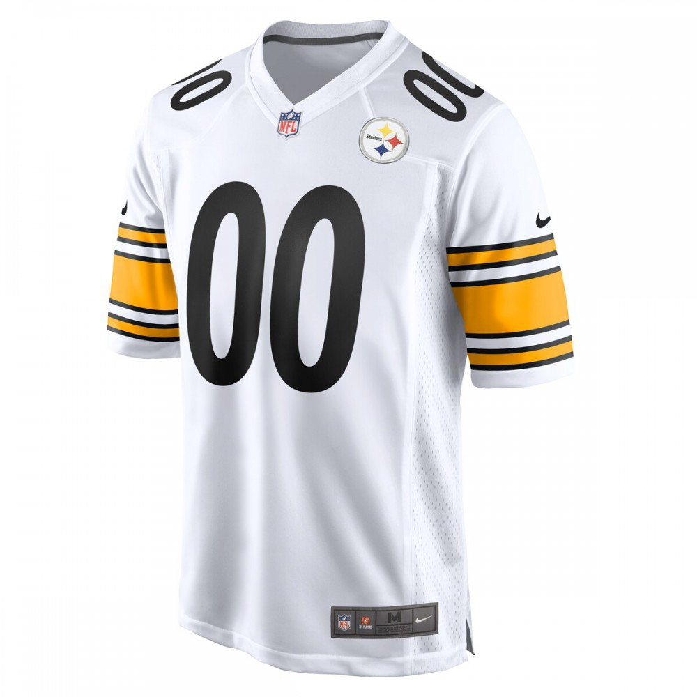 Pittsburgh Steelers Nike Game Custom Jersey - White-FF04   NFL 