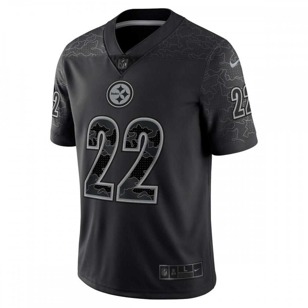Najee Harris Pittsburgh Steelers Nike RFLCTV Limited Jersey - Black-FF04   NFL 