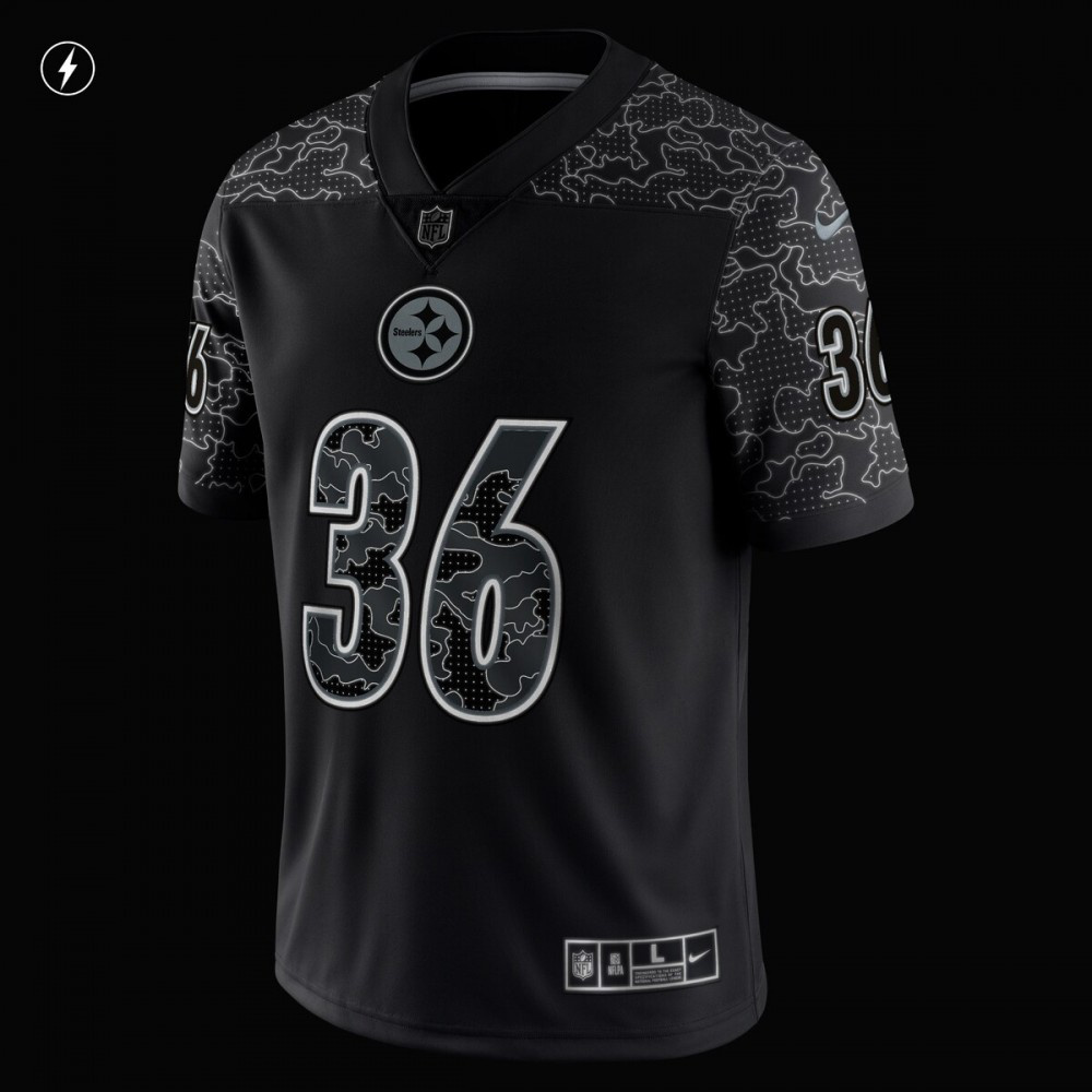 Jerome Bettis Pittsburgh Steelers Nike Retired Player RFLCTV Limited Jersey - Black-FF04   NFL 
