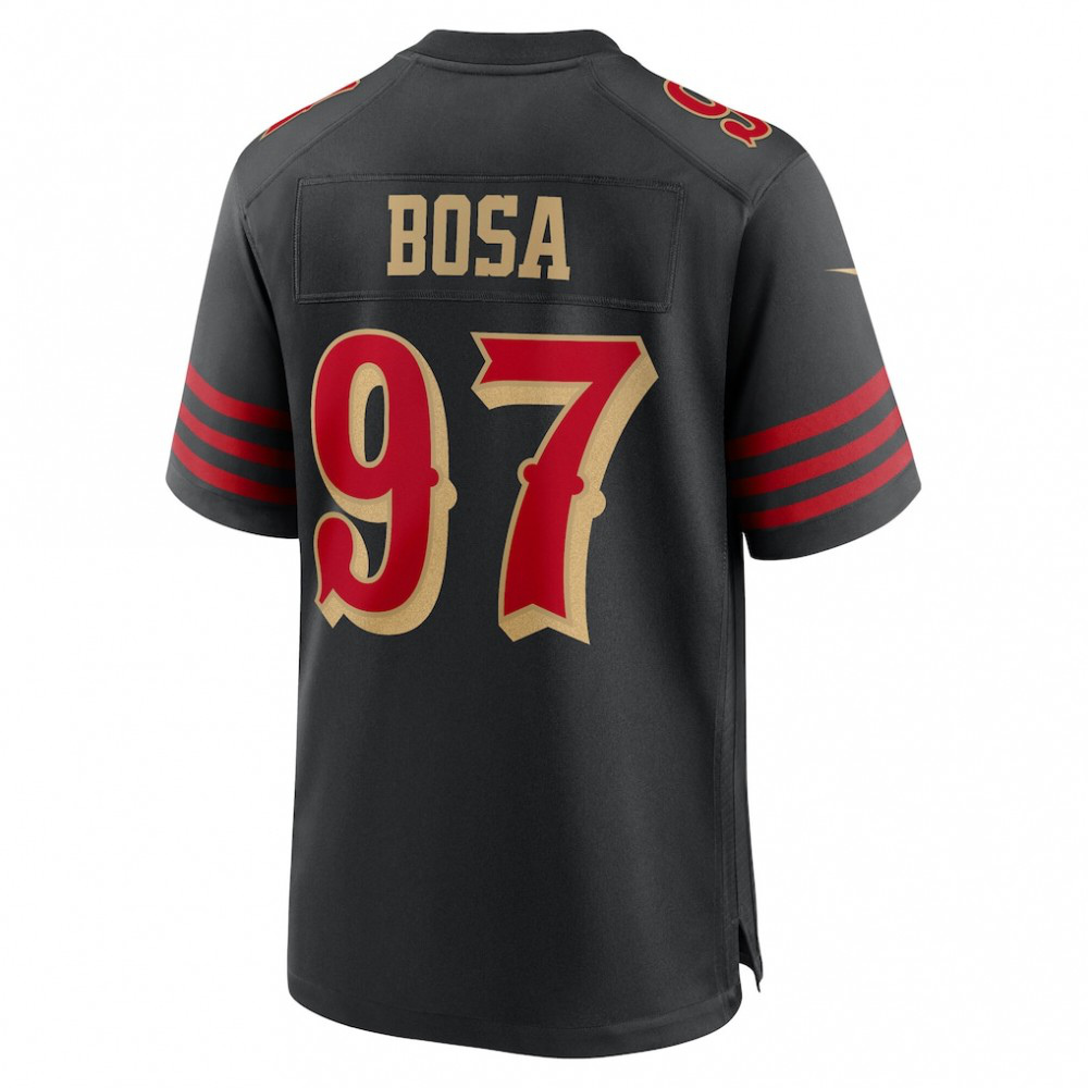 Nick Bosa San Francisco 49ers Nike 2025 Rivalries Collection Game Jersey - Black-FF04   NFL 