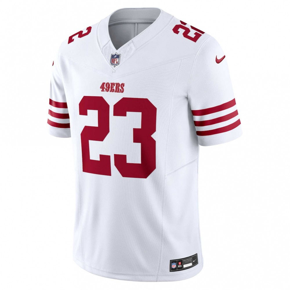 Christian McCaffrey San Francisco 49ers Nike Vapor F.U.S.E. Limited Jersey - White-FF04   NFL 