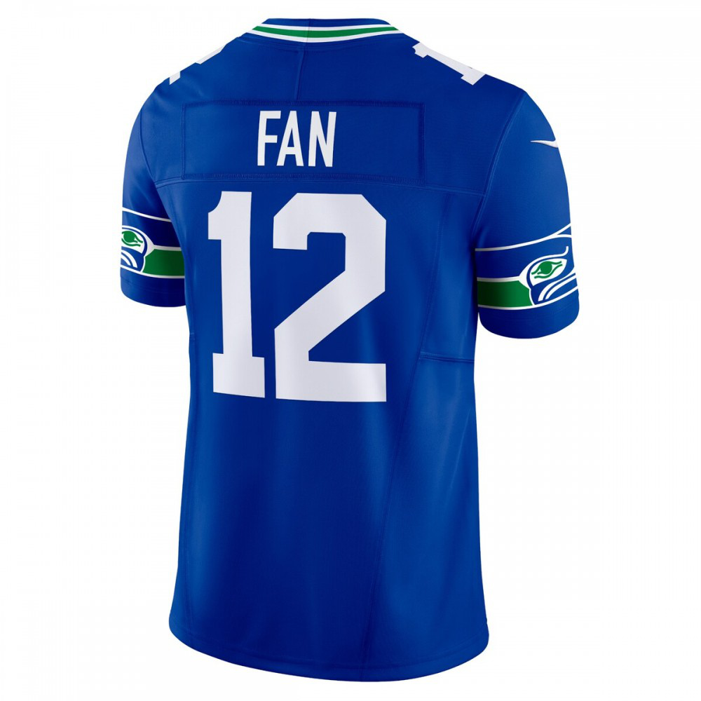 12th Fan Seattle Seahawks Nike Vapor F.U.S.E. Limited Jersey - Royal-FF04   NFL 