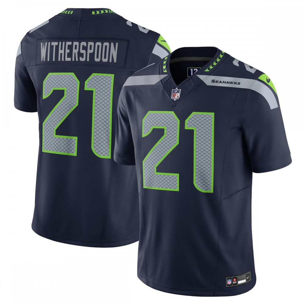 Devon Witherspoon Seattle Seahawks Nike Vapor F.U.S.E. Limited Jersey - Navy-FF04   NFL 