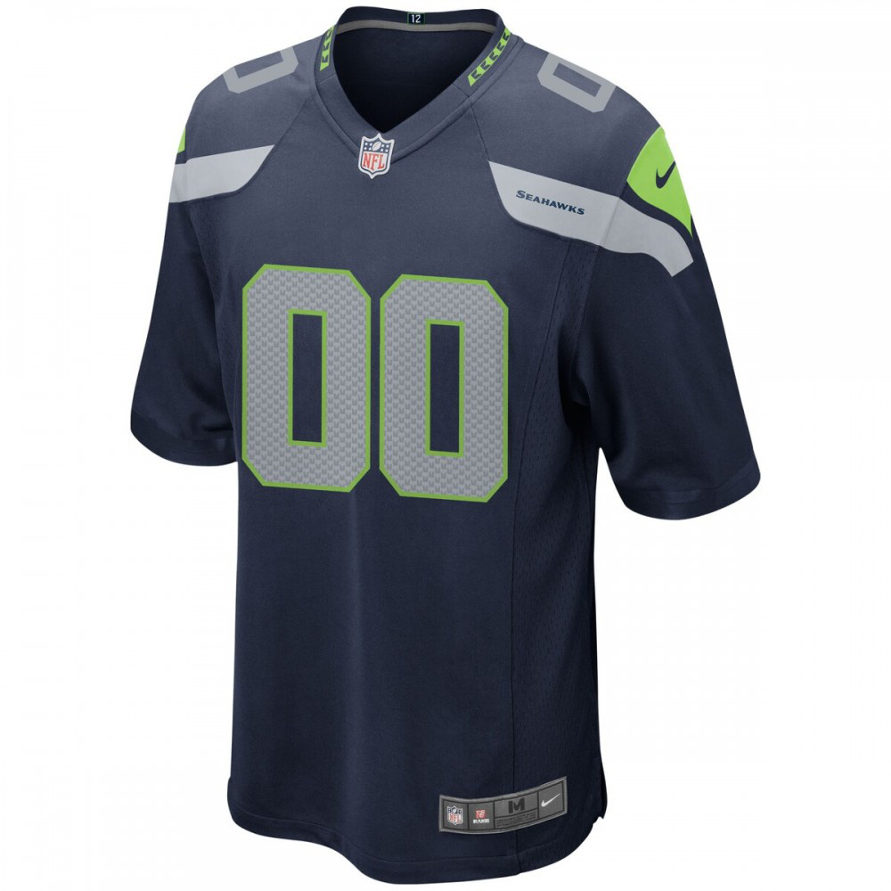 Seattle Seahawks Nike Custom Game Jersey - College Navy-FF04   NFL 