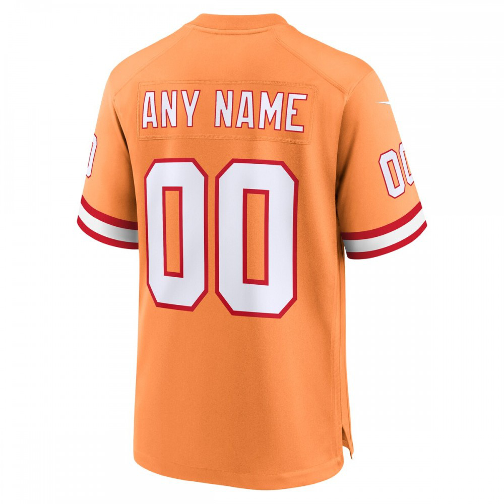 Tampa Bay Buccaneers Nike Custom Throwback Game Jersey - Orange-FF04   NFL 