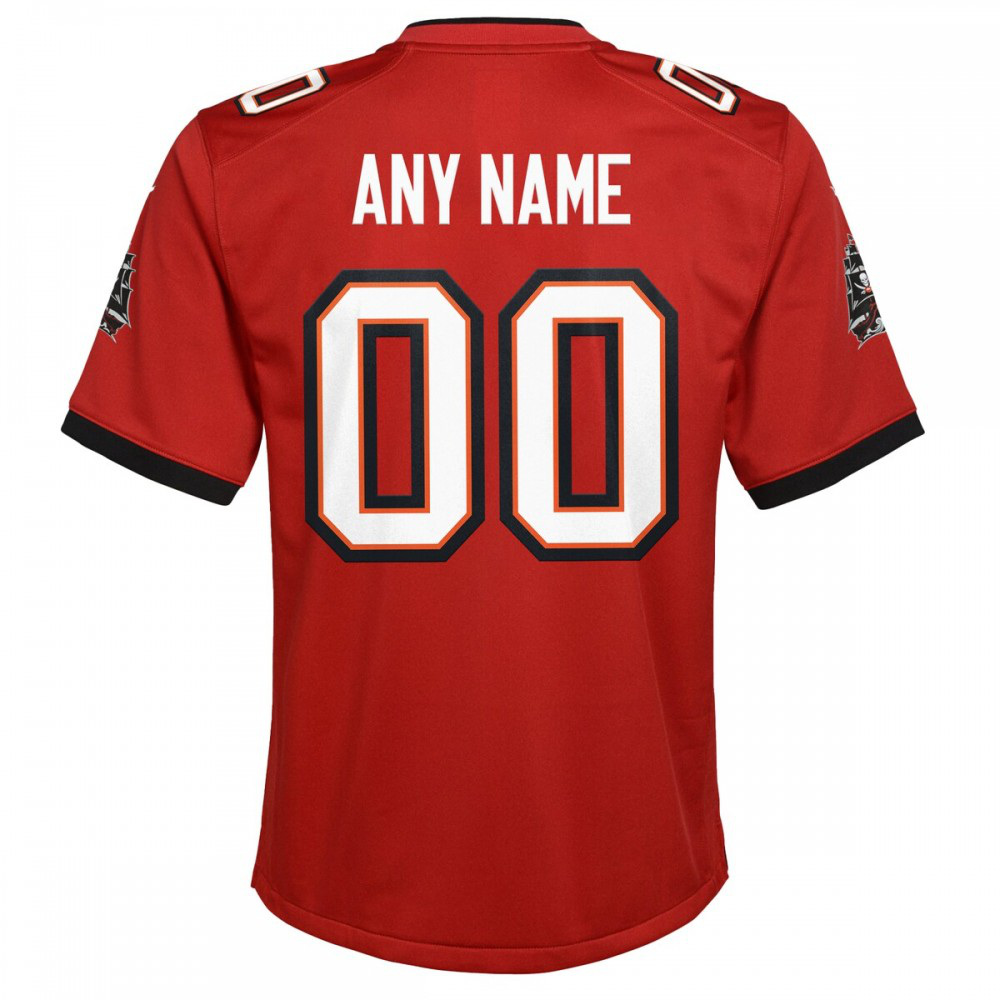 Nike Tampa Bay Buccaneers Youth Custom Game Jersey - Red-FF04   NFL 