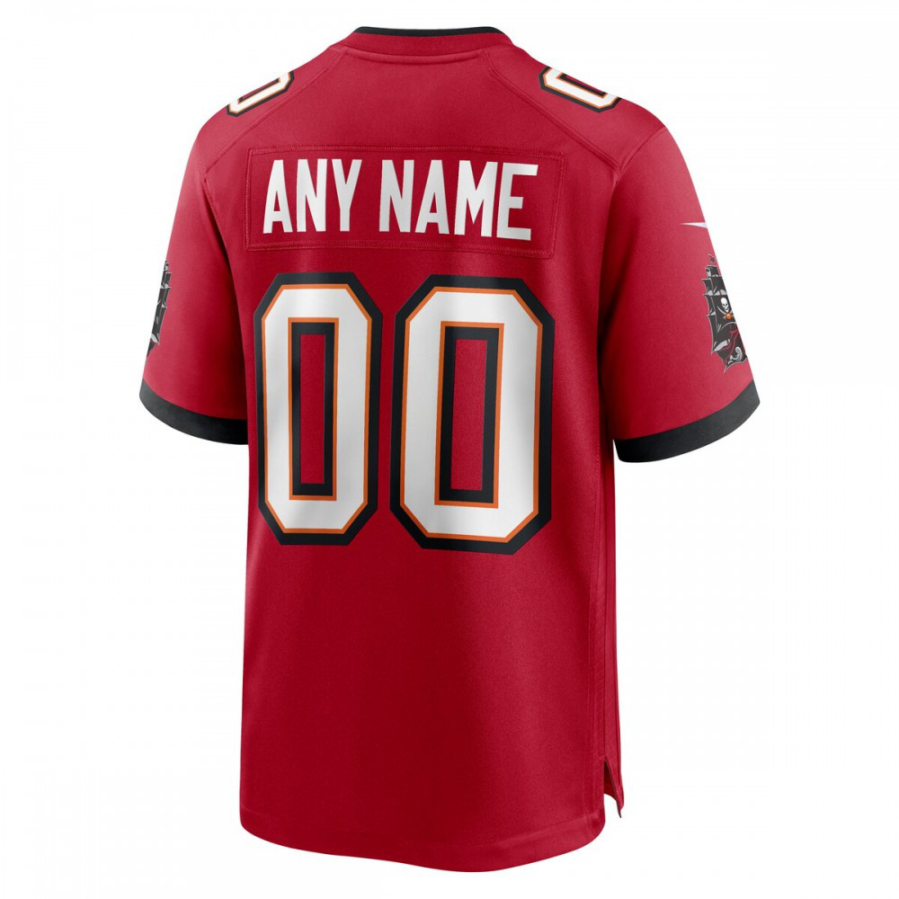 Nike Tampa Bay Buccaneers Custom Game Jersey - Red-FF04   NFL 