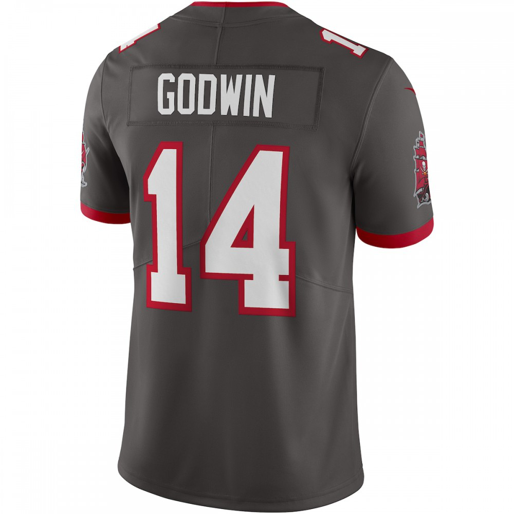 Chris Godwin Tampa Bay Buccaneers Nike Alternate Vapor Limited Jersey - Pewter-FF04   NFL 