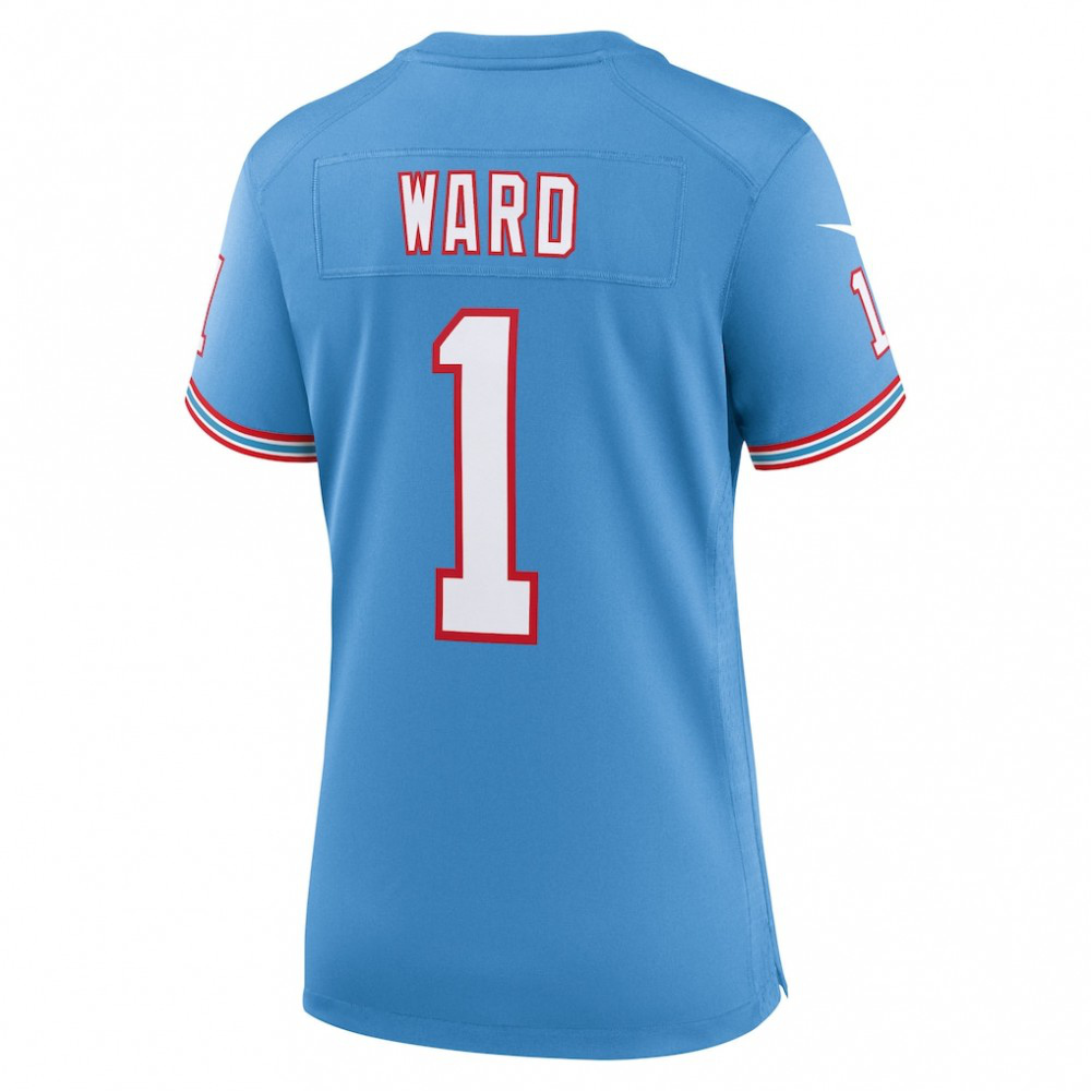 Cam Ward Tennessee Titans Nike Women's 2025 NFL Draft 2nd Alternate Game Jersey - Light Blue-FF04   NFL 