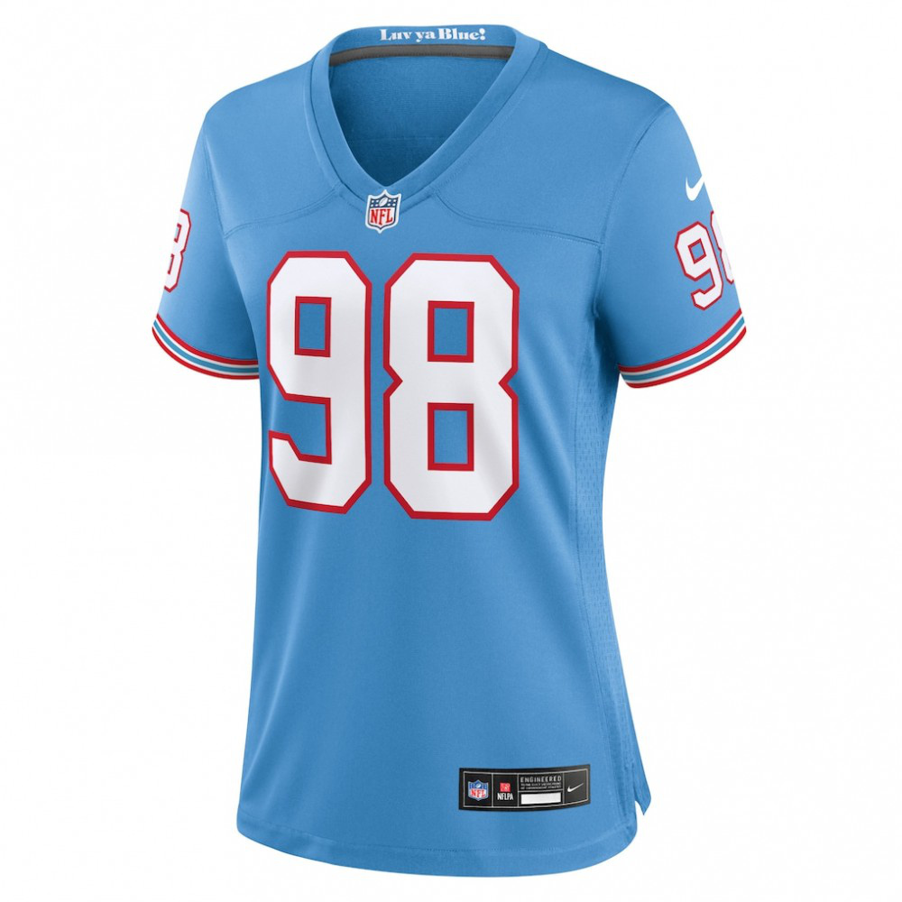 Jeffery Simmons Tennessee Titans Nike Women's Player Jersey - Light Blue-FF04   NFL 