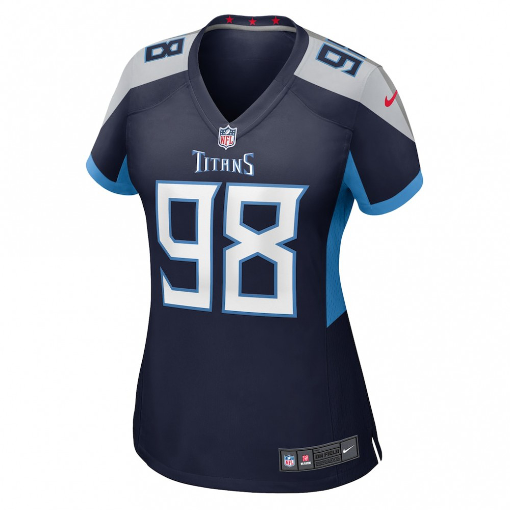 Jeffery Simmons Tennessee Titans Nike Women's Alternate Game Jersey - Navy-FF04   NFL 