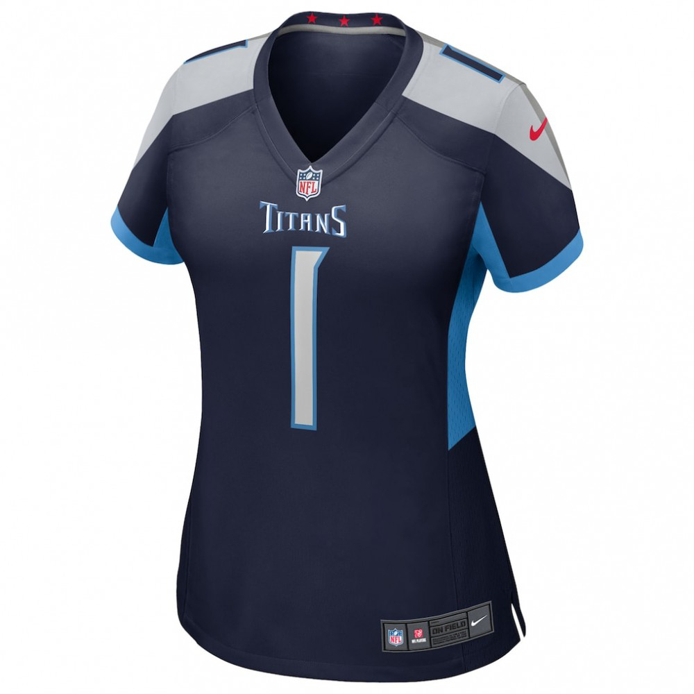 Cameron Ward Tennessee Titans Nike Women's 2025 NFL Draft First Round Pick Alternate Game Jersey - Navy-FF04   NFL 