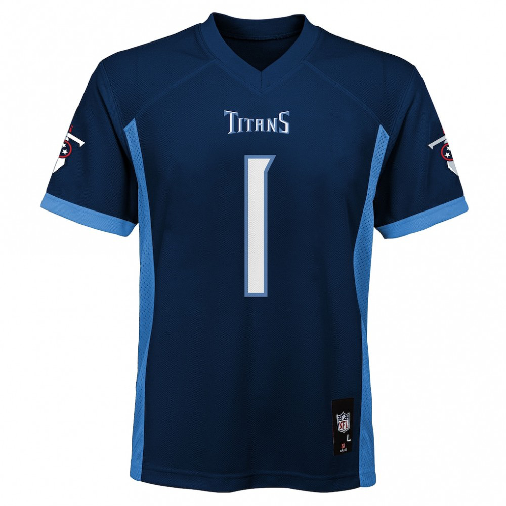 Cameron Ward Tennessee Titans Youth Replica Player Jersey - Navy-FF04   NFL 