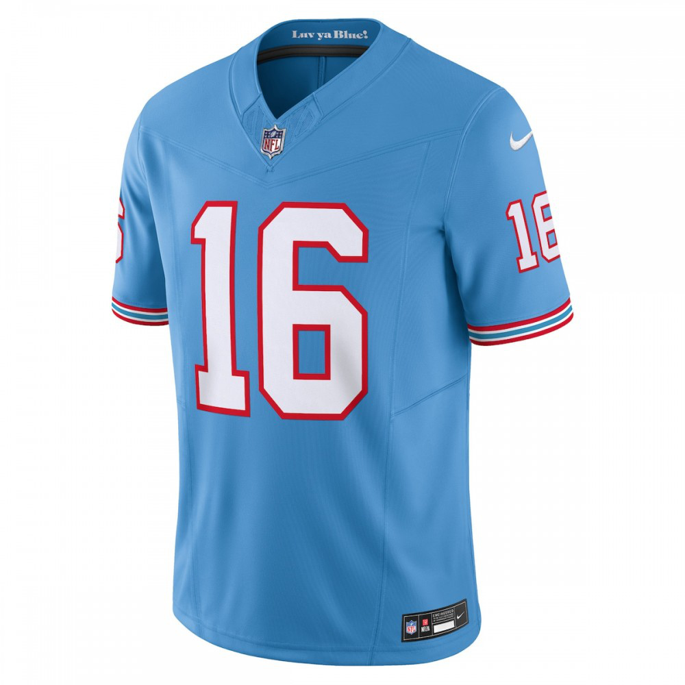 Treylon Burks Tennessee Titans Nike Vapor F.U.S.E. Limited Jersey - Light Blue-FF04   NFL 
