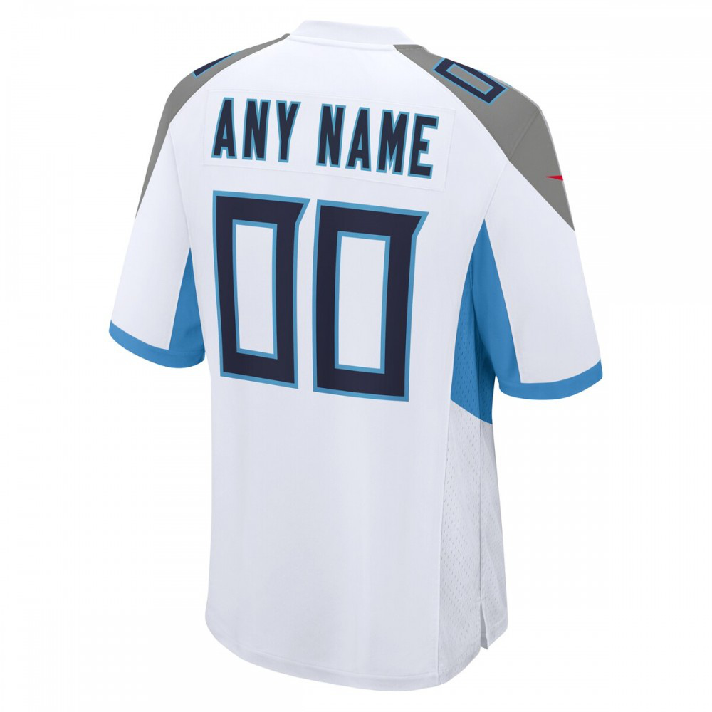 Tennessee Titans Nike Custom Game Jersey - White-FF04   NFL 
