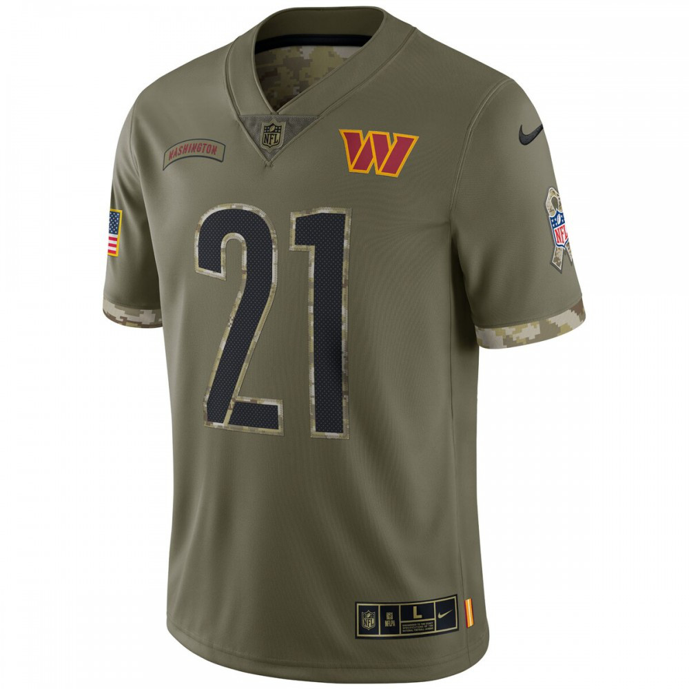 Sean Taylor Washington Commanders 2022 Salute To Service Retired Player Limited Jersey - Olive-FF04   NFL 