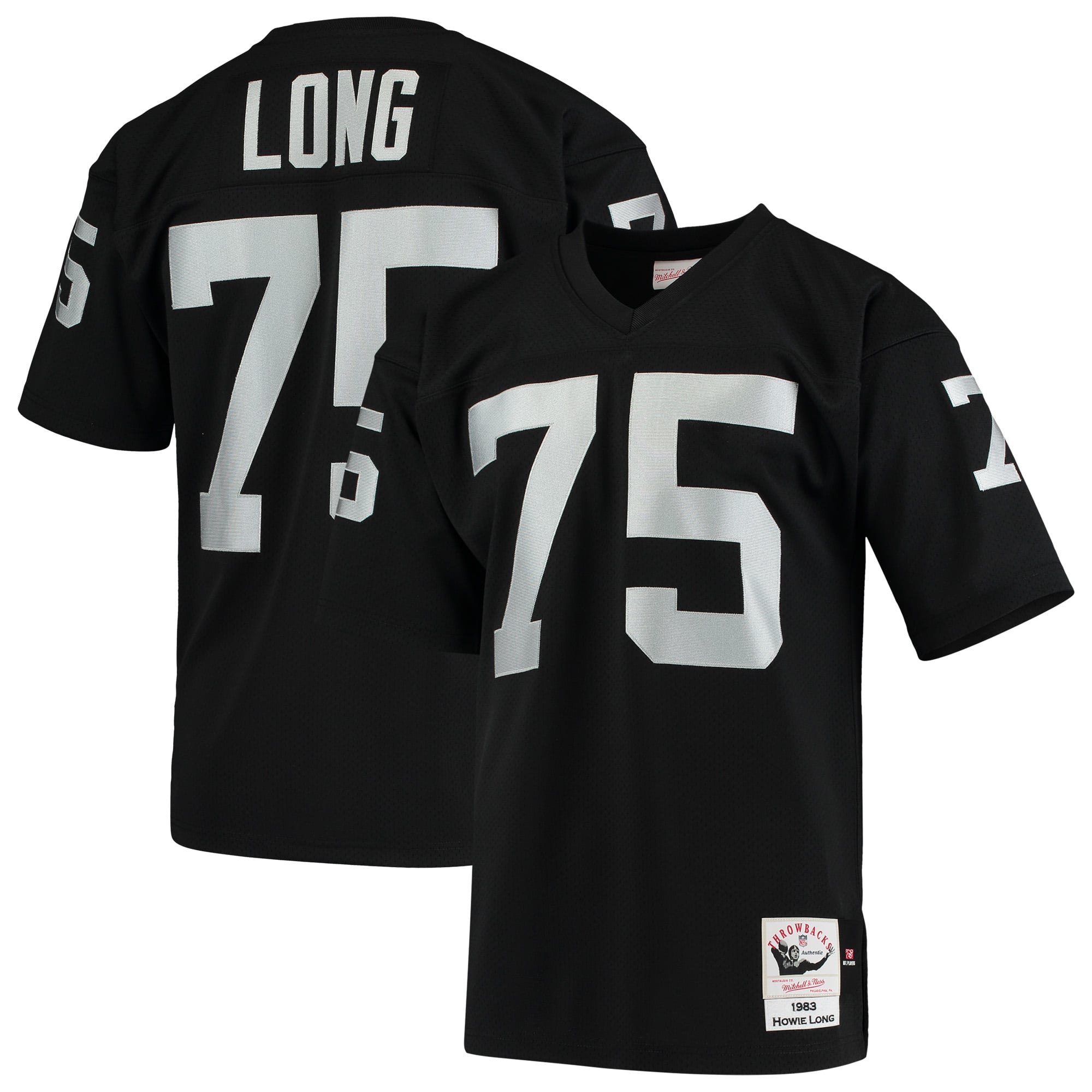 Men's Las Vegas Raiders 1983 Howie Long Black Stitched Throwback Retired Player Jersey