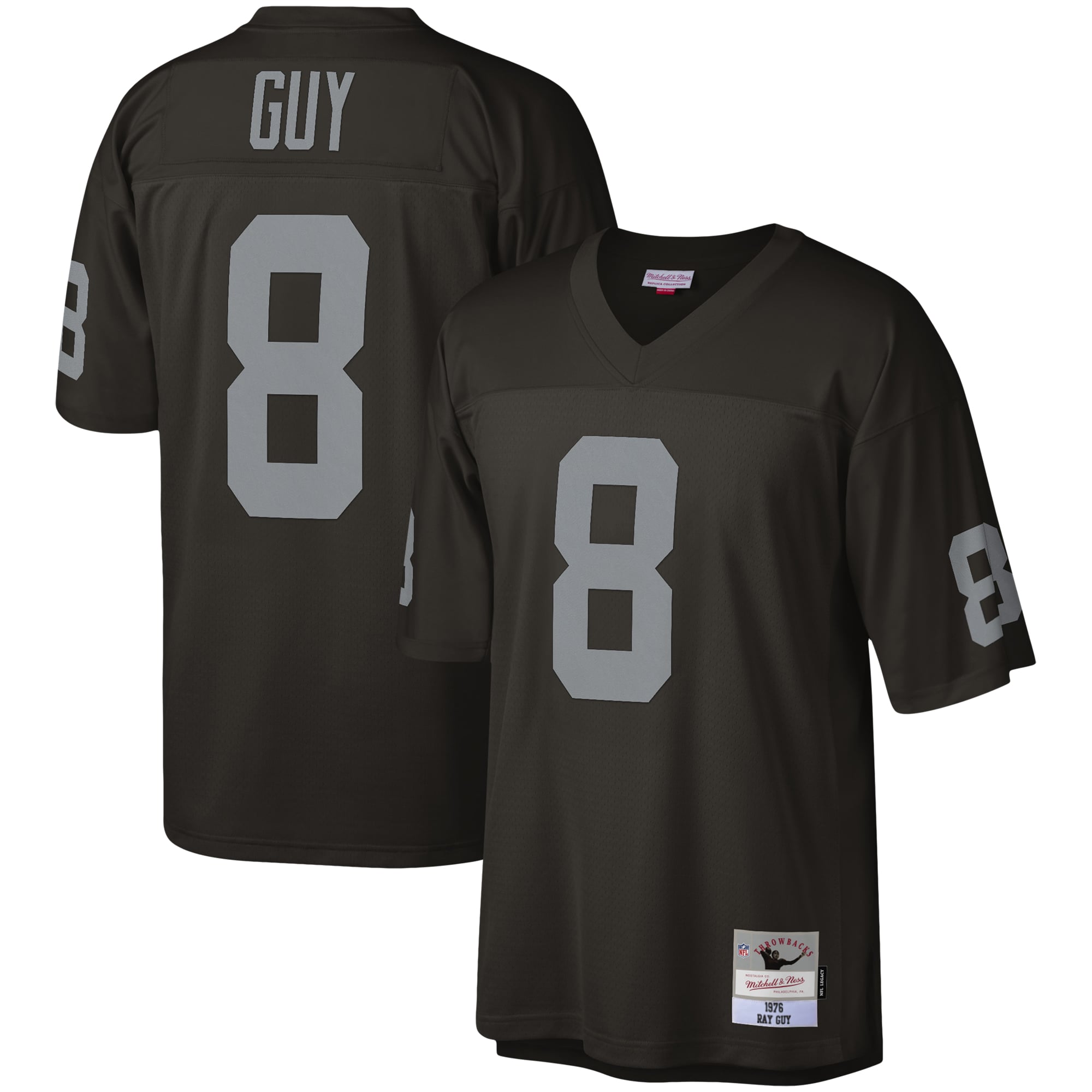 Men's Las Vegas Raiders Ray Guy Black Legacy Replica Jersey