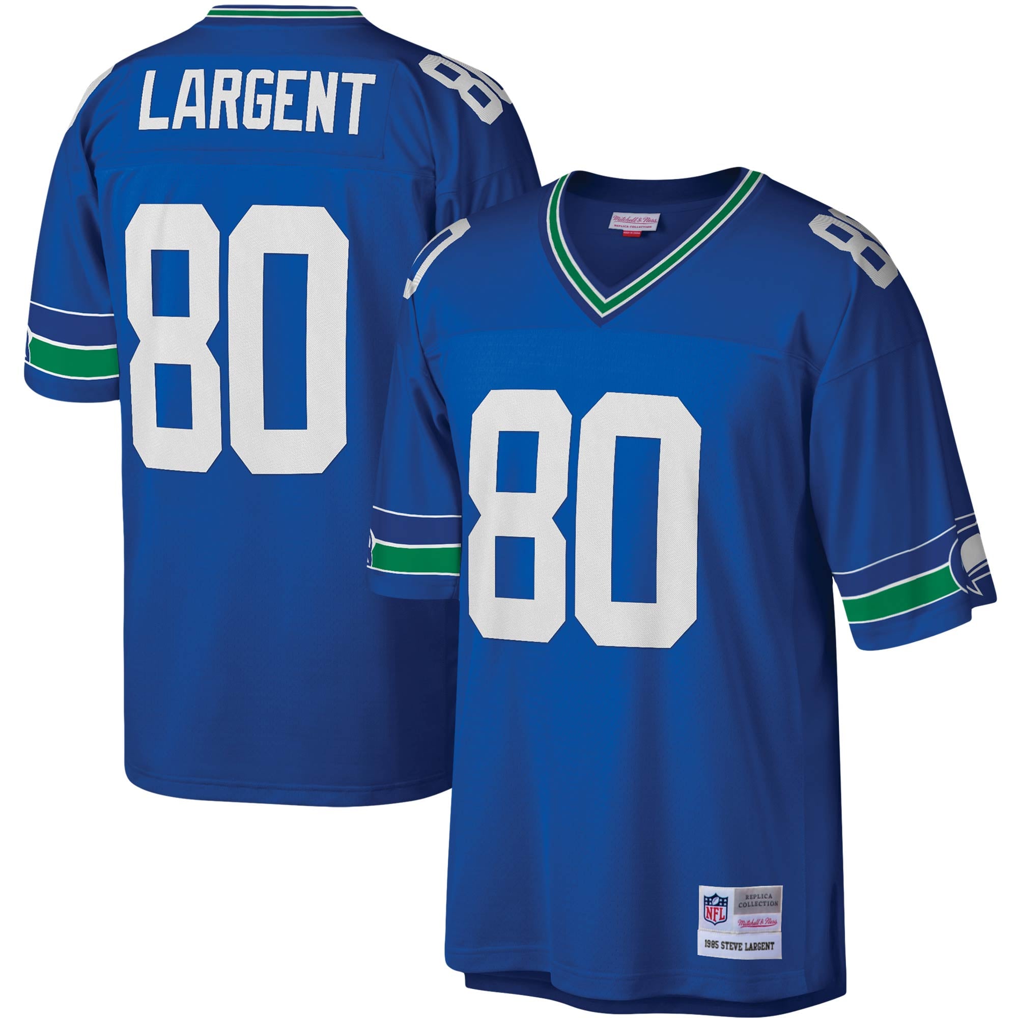 Men's Seattle Seahawks Steve Largent Royal Legacy Replica Jersey