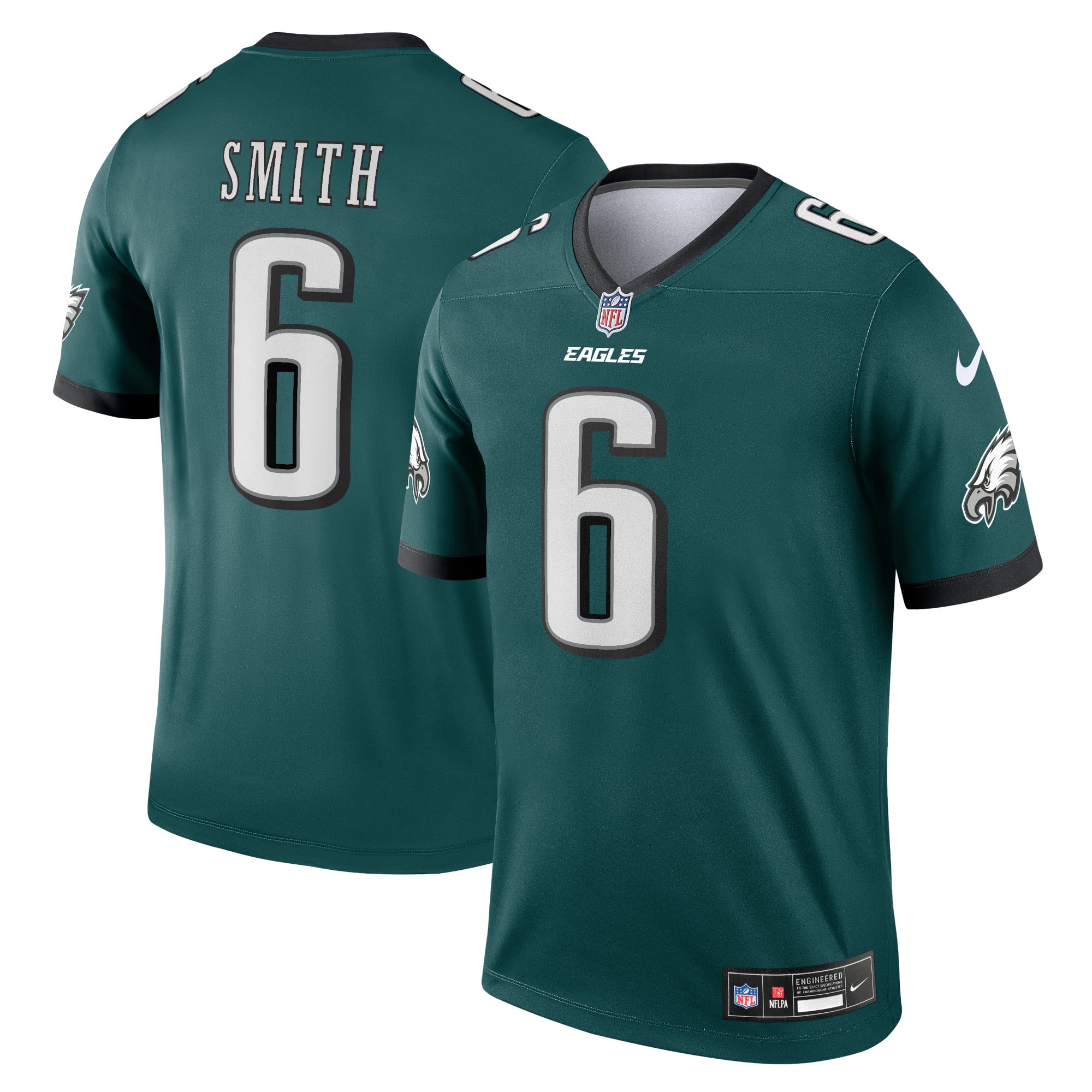 Men's Philadelphia Eagles DeVonta Smith Green Legend Player Performance Top