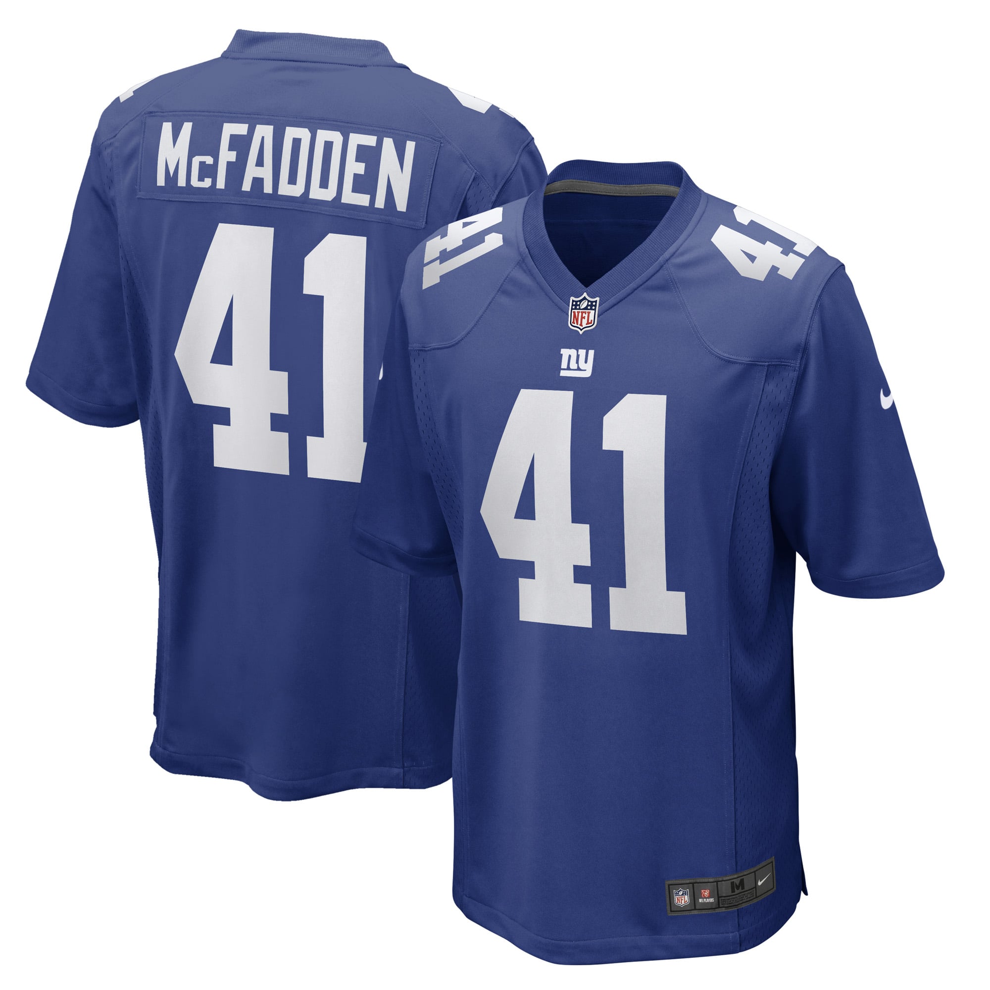 Men's New York Giants Micah McFadden Royal Game Player Jersey