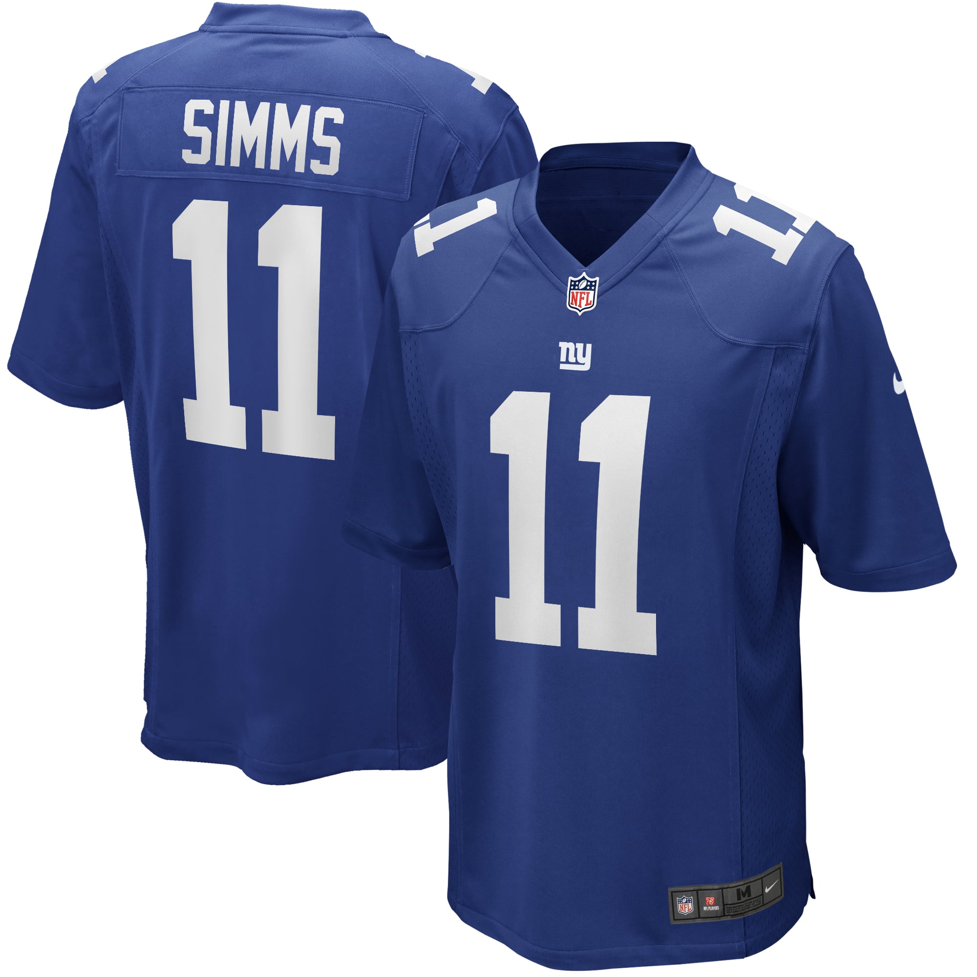Men's New York Giants Phil Simms Royal Game Retired Player Jersey