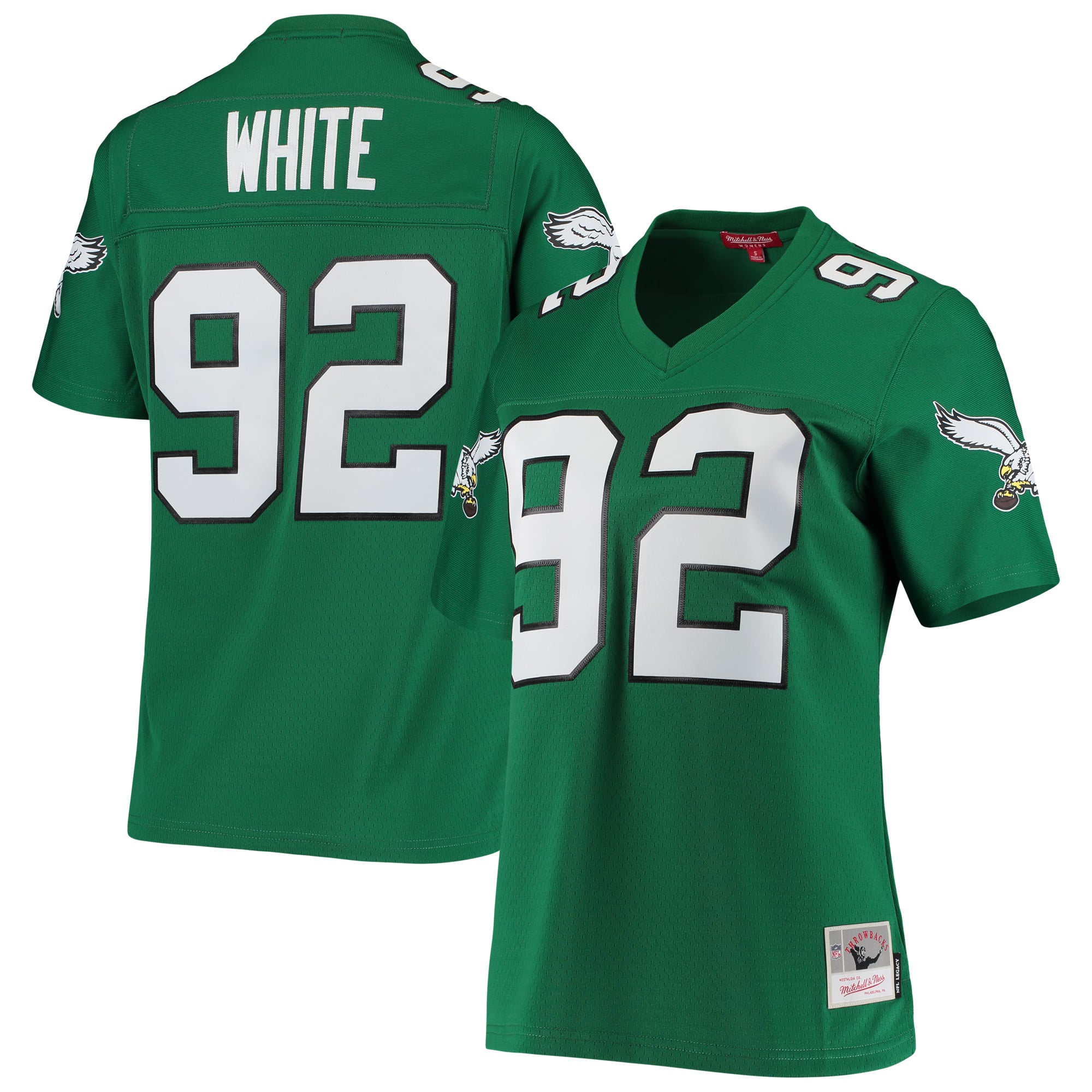 Women's Philadelphia Eagles Reggie White Kelly Green 1990 Legacy Replica Jersey