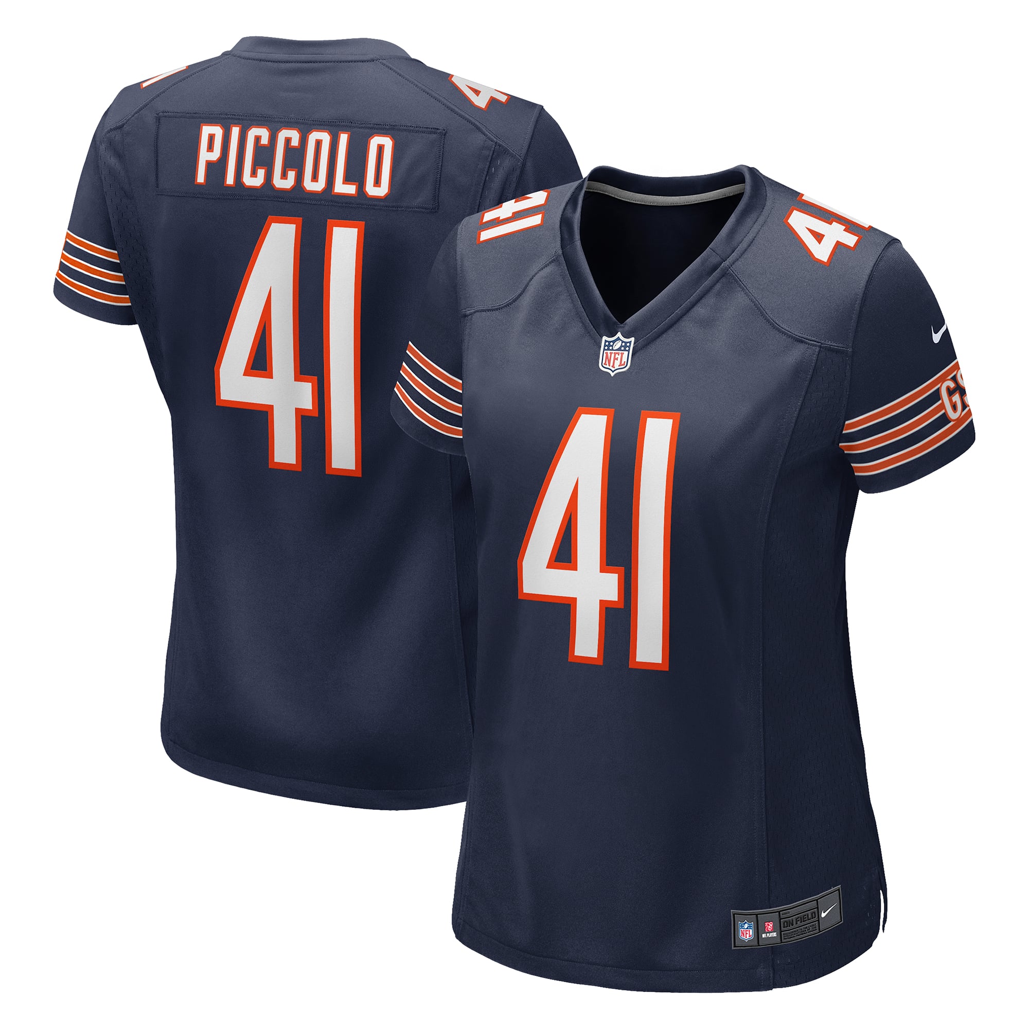 Women's Chicago Bears Brian Piccolo Navy Game Retired Player Jersey