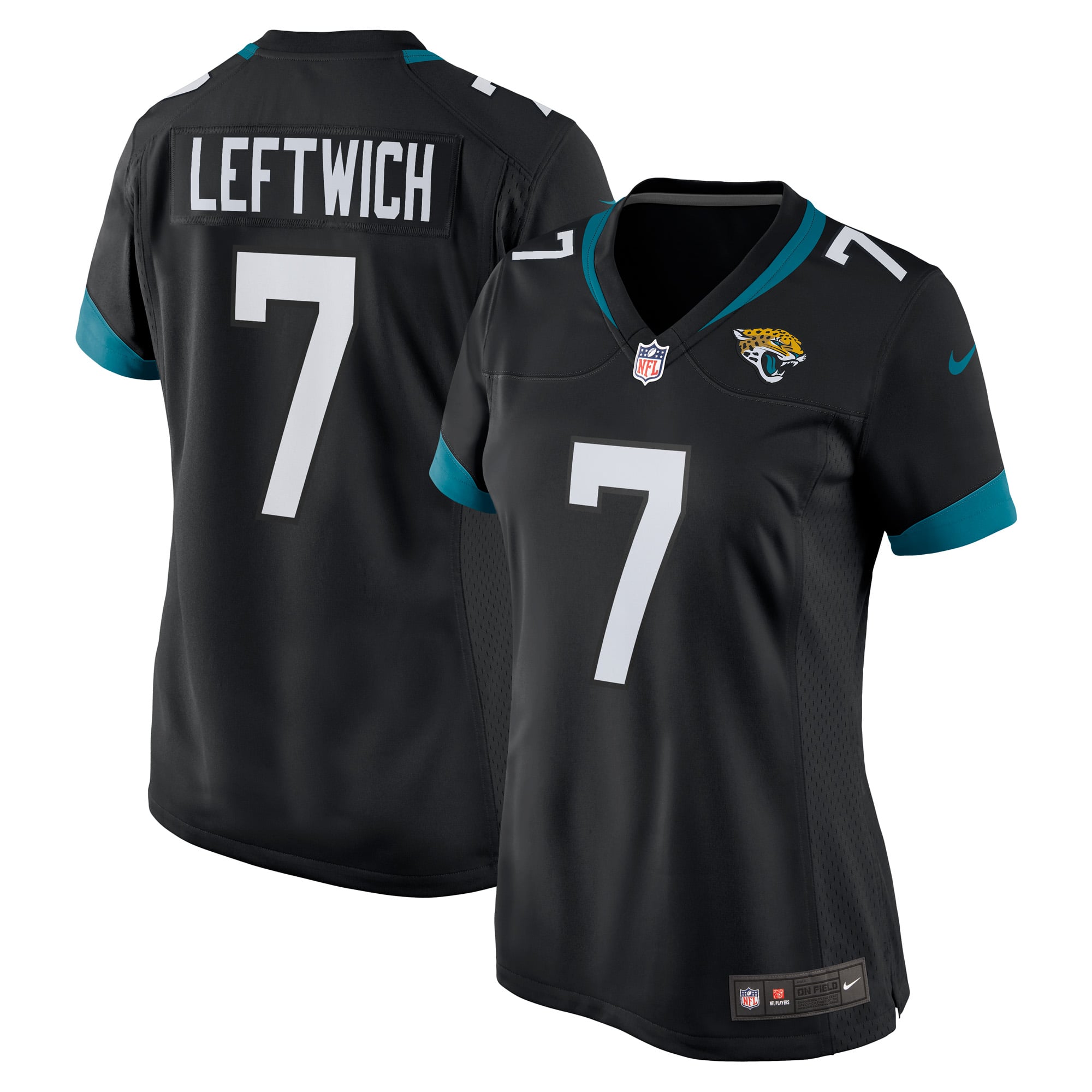 Women's Jacksonville Jaguars Byron Leftwich Black Alternate Retired Player Game Jersey