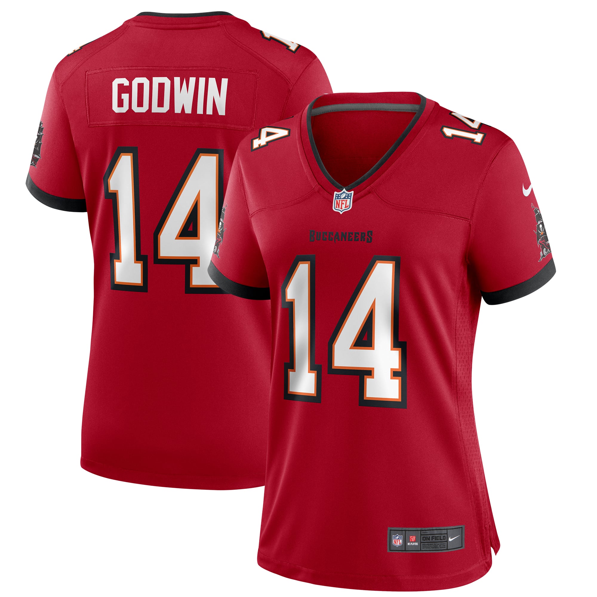 Women's Tampa Bay Buccaneers Chris Godwin Red Game Player Jersey
